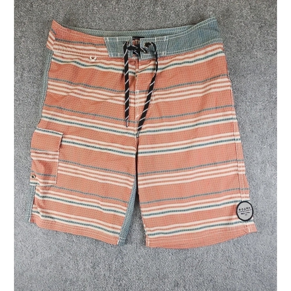 ROARK‎ REVIVAL COMPANY Mens Size 31 Boardshorts,Stretch,Excellent 1404